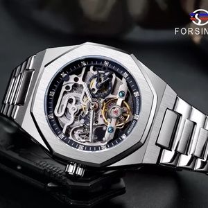 Men’s Silver Automatic Watch luxury